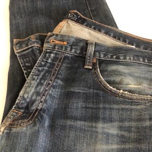 Lucky brand faded&distressed jeans